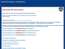 Tablet Screenshot of interstate40.org